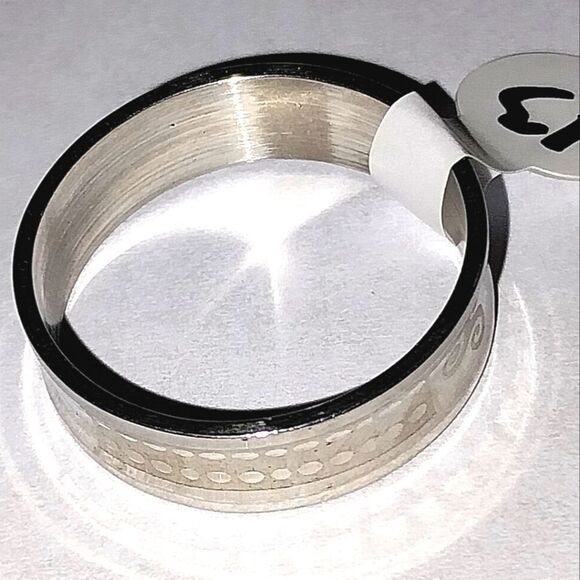 Stainless steel wide band hypoallergenic nickel free Men's ring sz 13 - Picture 6 of 6